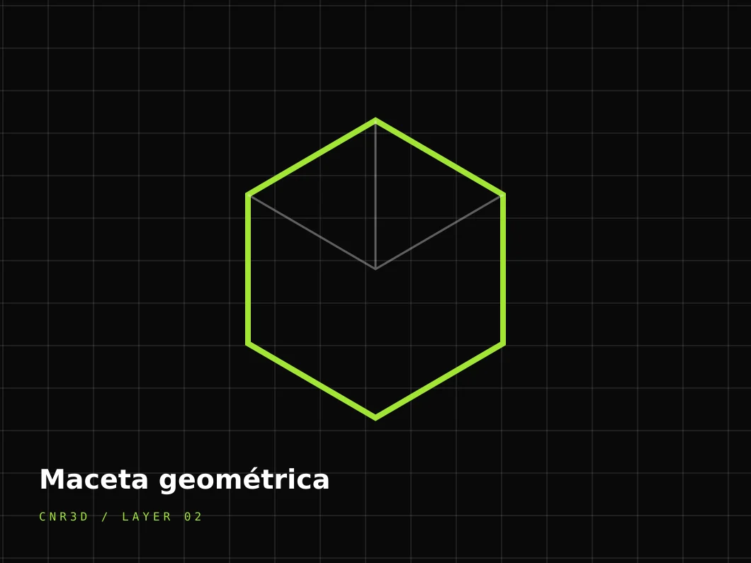 Maceta geométrica — imagen principal