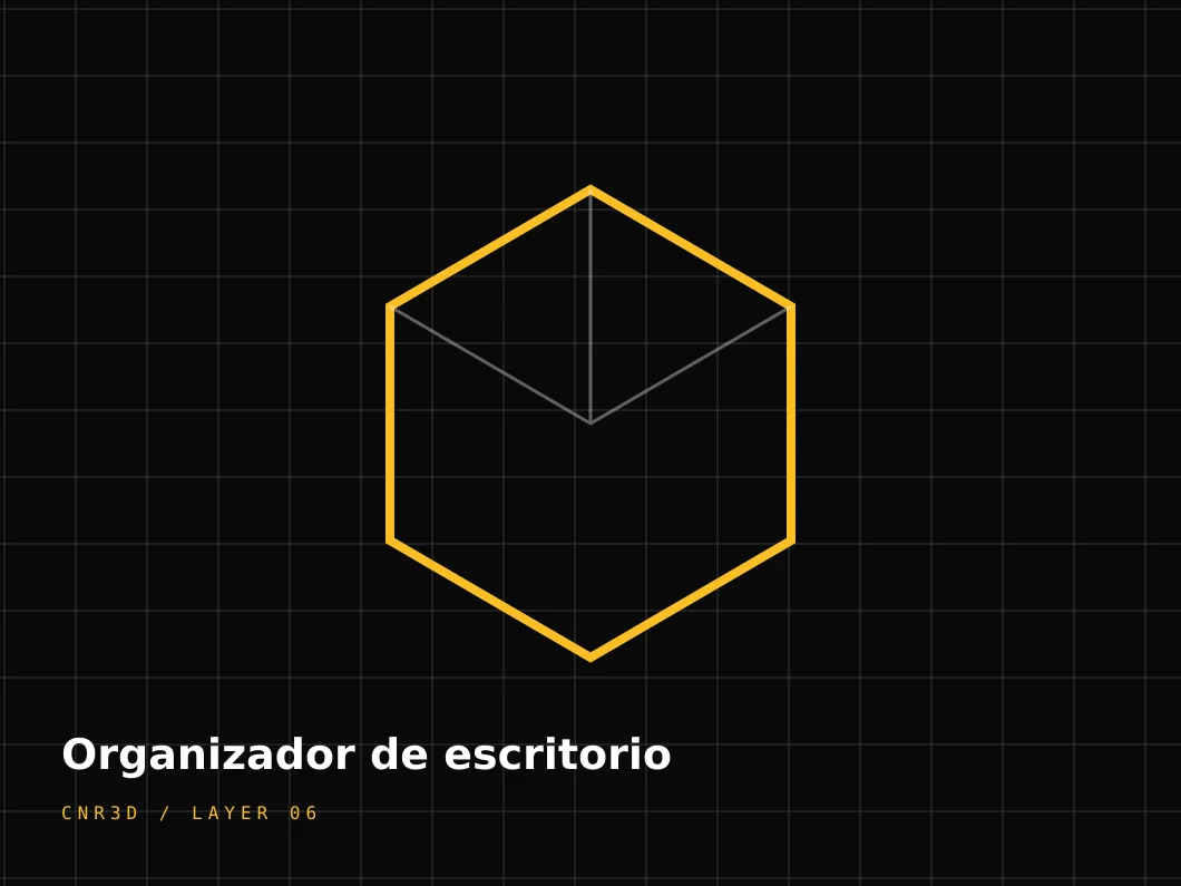 Organizador de escritorio — imagen principal