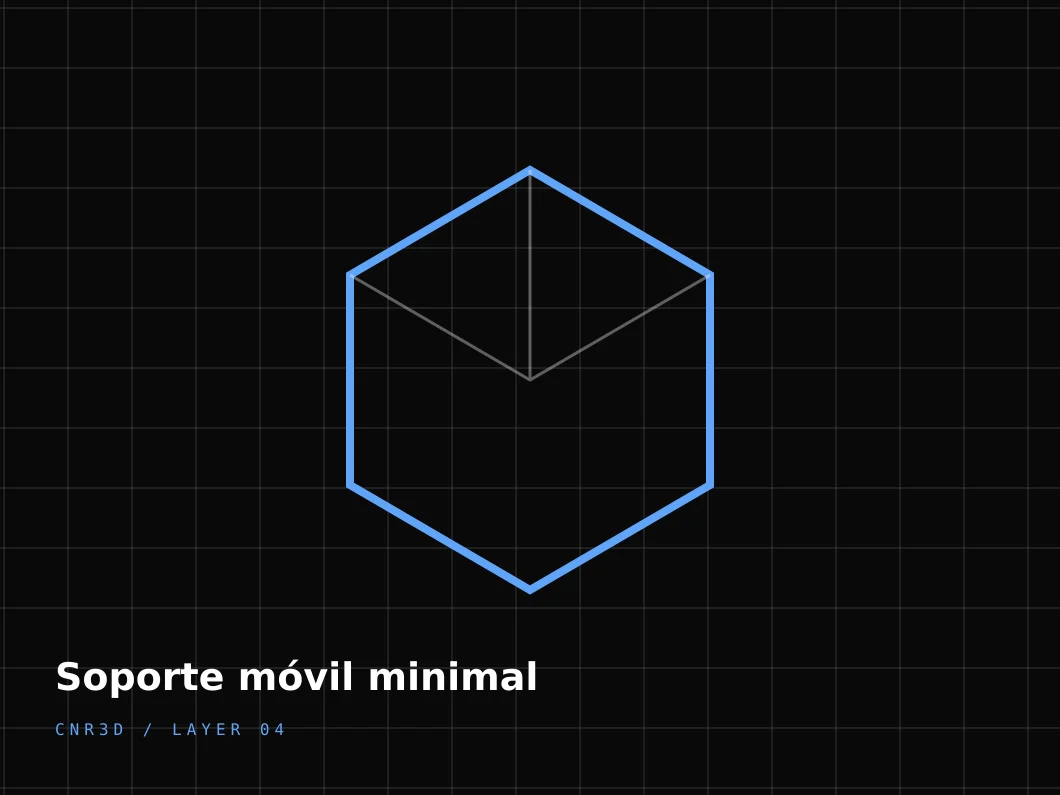 Soporte móvil minimal — imagen principal